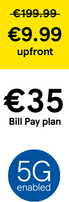 €9.99 on €35 Save €190